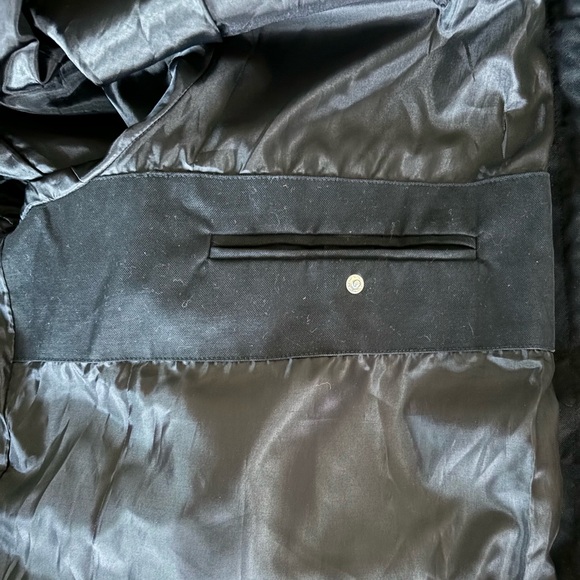 BEDO XL Black Trench Coat Jacket (Rain, Wind, Fall) 55 Cotton, 45 Nylon, New - Picture 6 of 7